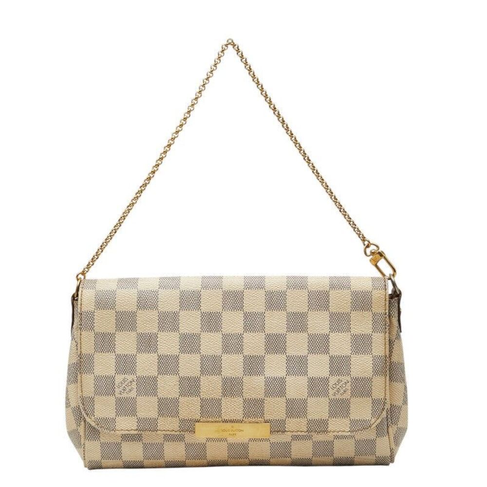Louis Vuitton Damier Azur Favorite MM Chain Shoulder Bag